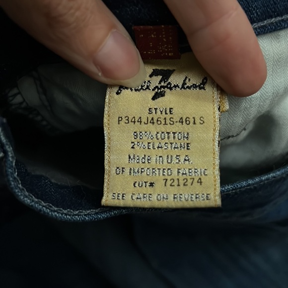 7 For All Mankind High Waist Bootcut Jeans Size 30 - Picture 3 of 7